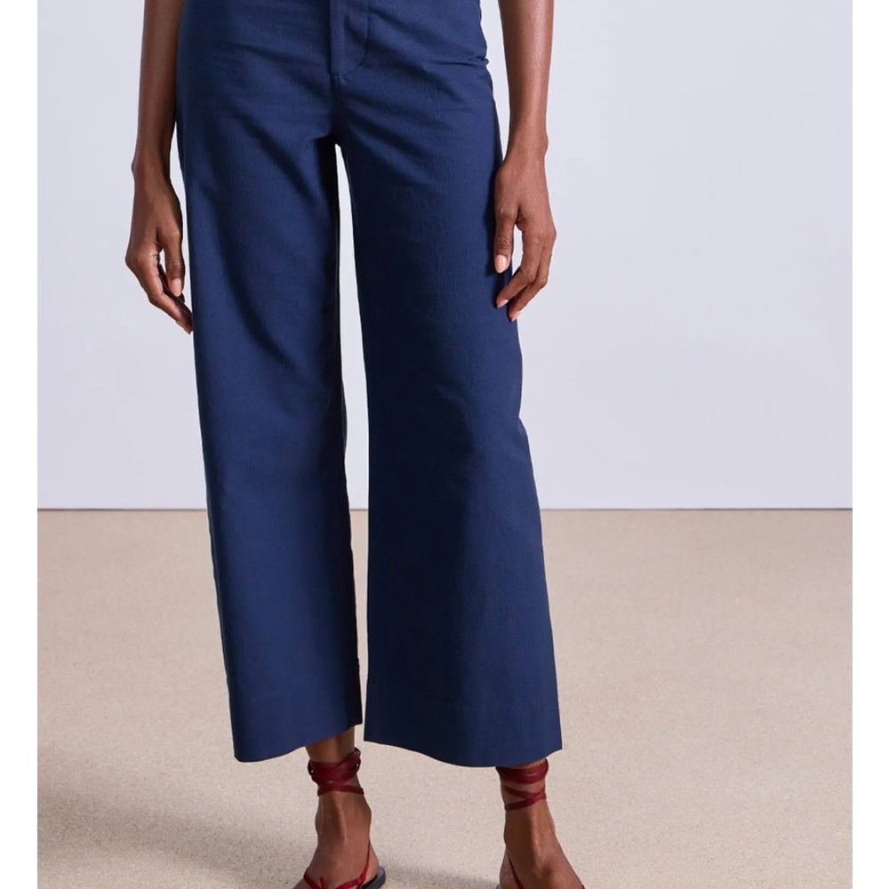 Apiece Apart Merida Navy Wide-Leg Pants